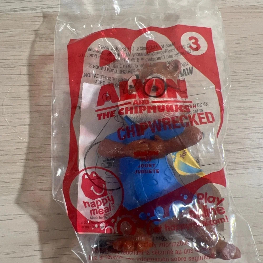Alvin & the Chipmunks Chipwrecked SIMON McDonalds Happy Meal Toy # 3 2011 sealed